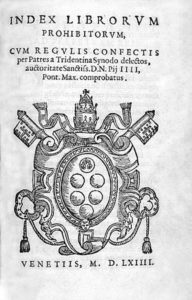 index librorum prohibitorum 